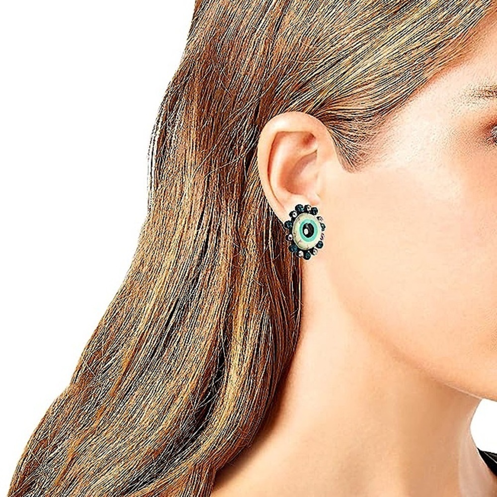 Betsey Johnson Halloween Eyeball Glow In The Dark Earrings New - Picture 4 of 5